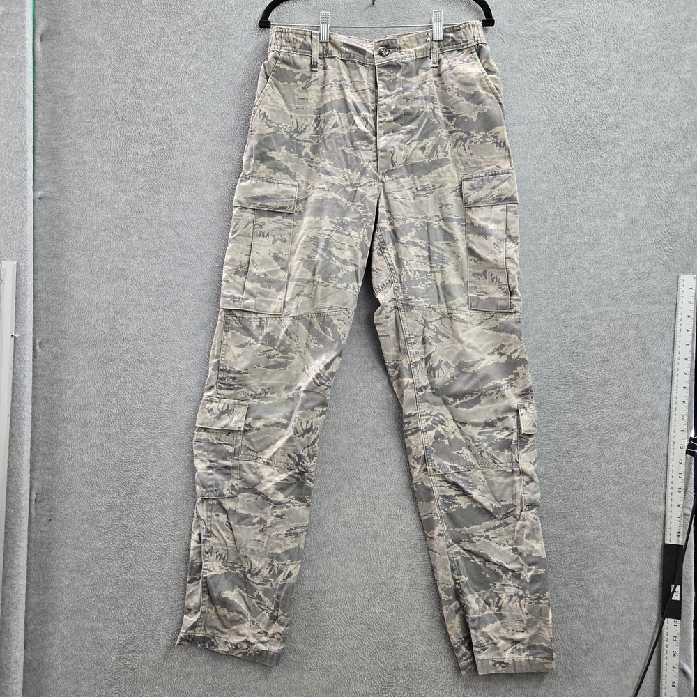 Propper Men‎ Pants 32L Gray Cargo Tiger Camouflage Air Force Utility Trouser Y2K